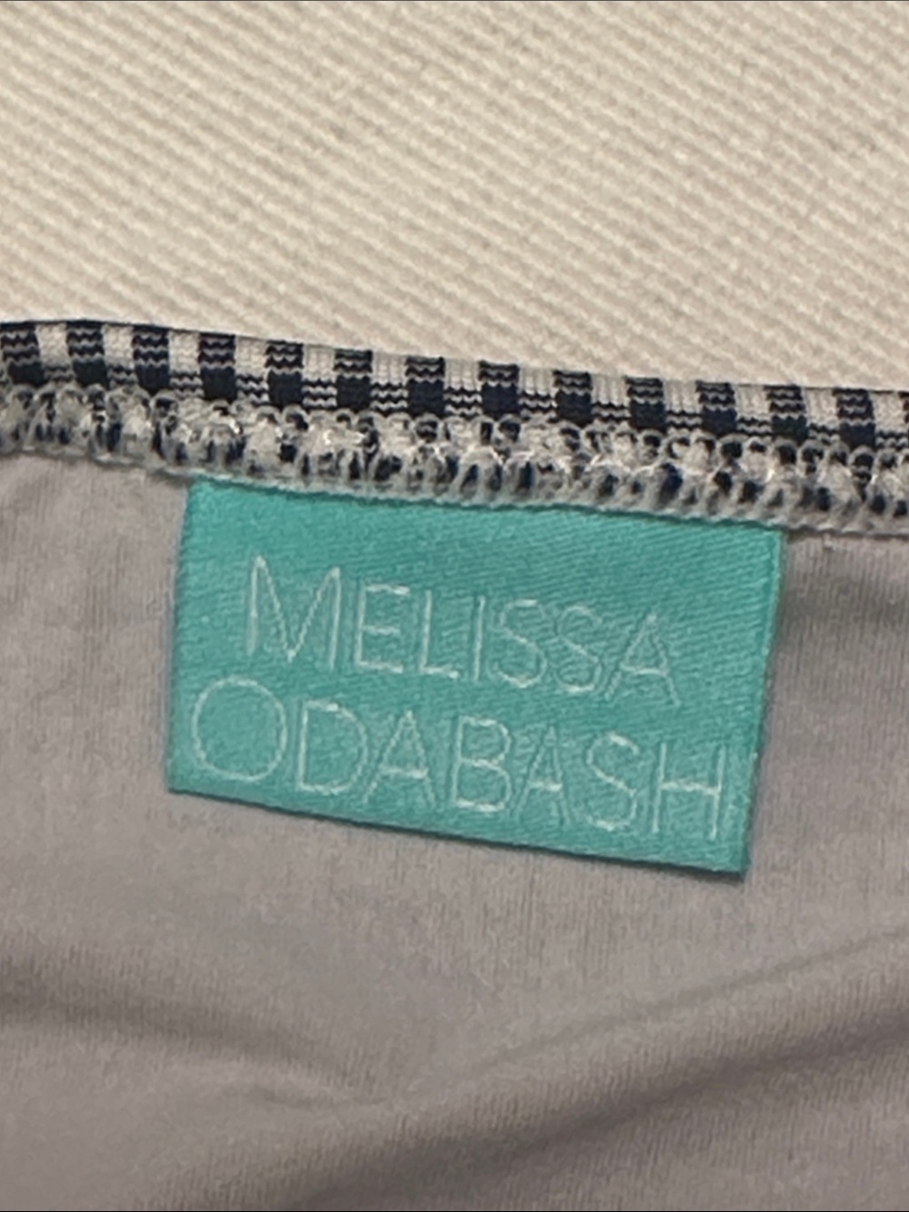 Melissa Odabash Black And White Gingham Bandeau B… - image 3